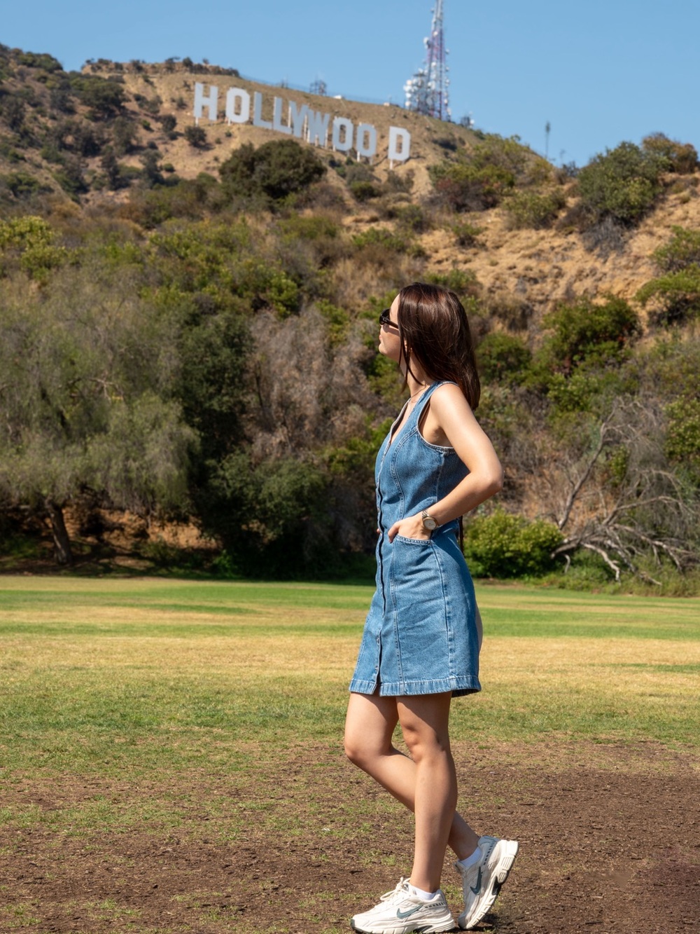 Levi's Sleeveless Denim Button-Front Mini Dress - Women's XS - Medium Wash